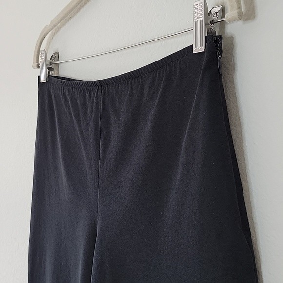 EILEEN FISHER Black Casual Trouser Pant size Petite Side Zipper - Picture 3 of 11